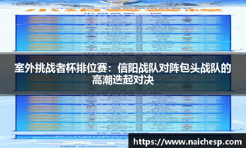 室外挑战者杯排位赛：信阳战队对阵包头战队的高潮迭起对决