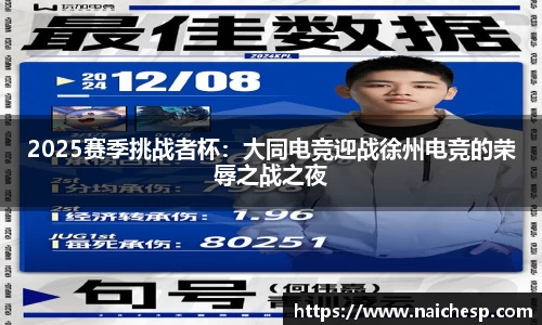 2025赛季挑战者杯：大同电竞迎战徐州电竞的荣辱之战之夜